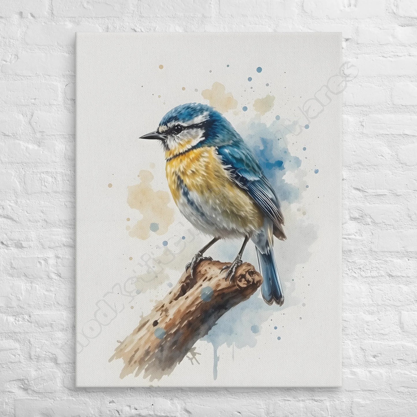 Spirit Of The Blue Tit canvas wall art