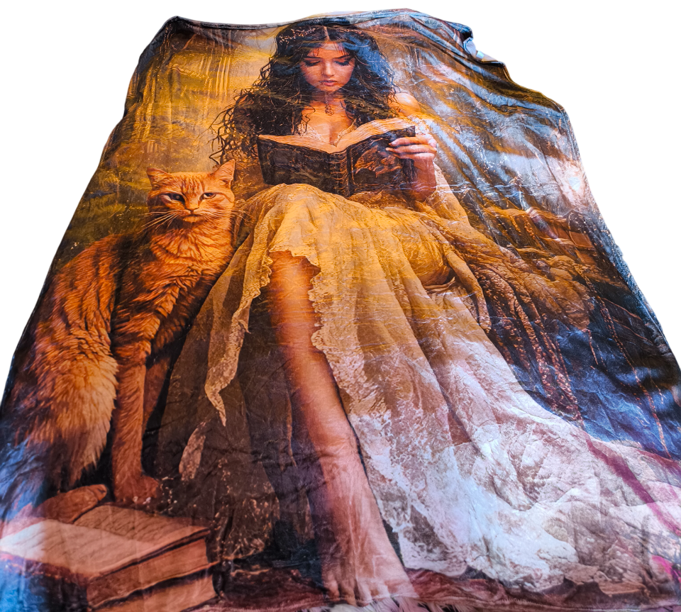 The Librarian super-soft flannel blanket