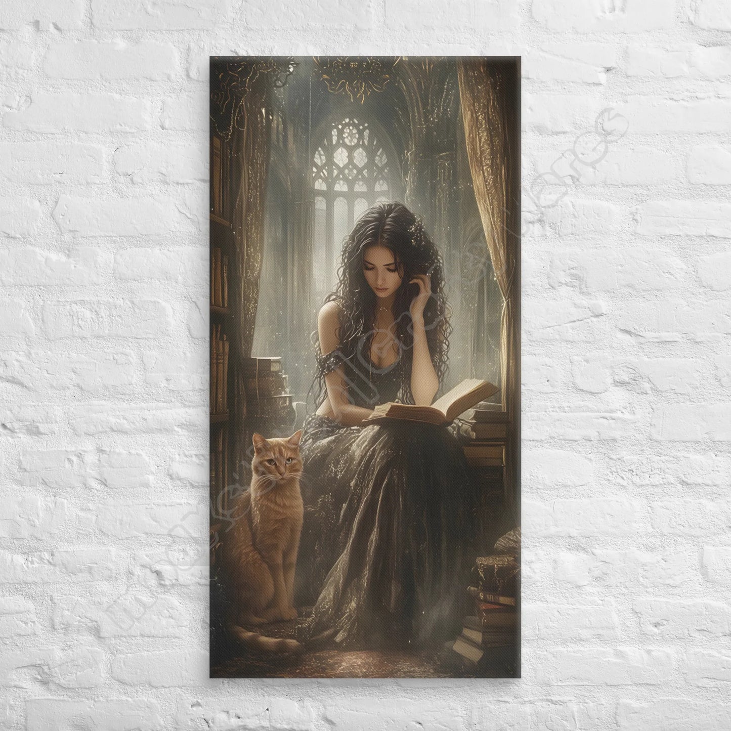 The Old Library canvas wall art