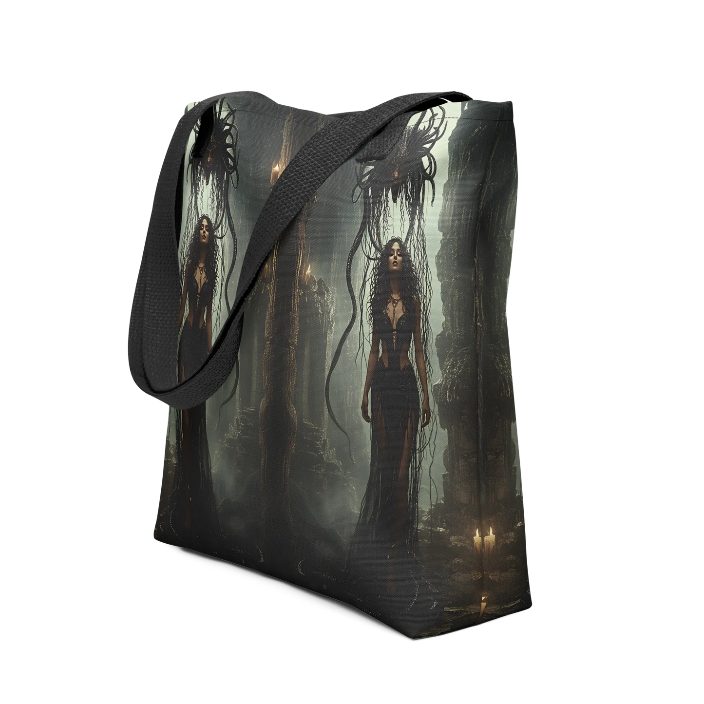 Birth of Medusa tote bag all over print