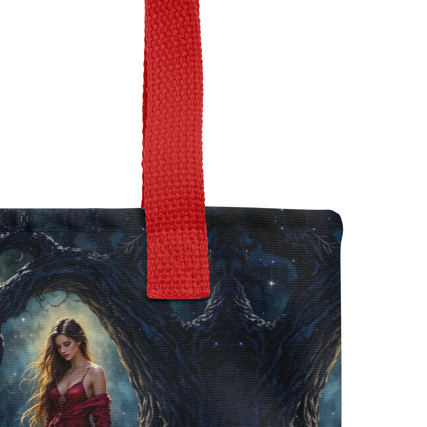 Lady in Red tote bag all over print