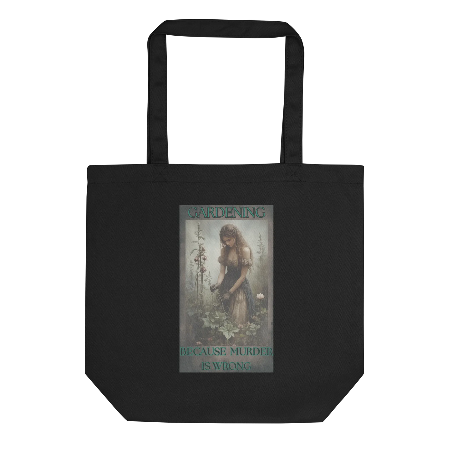 Gardening tote bag front print