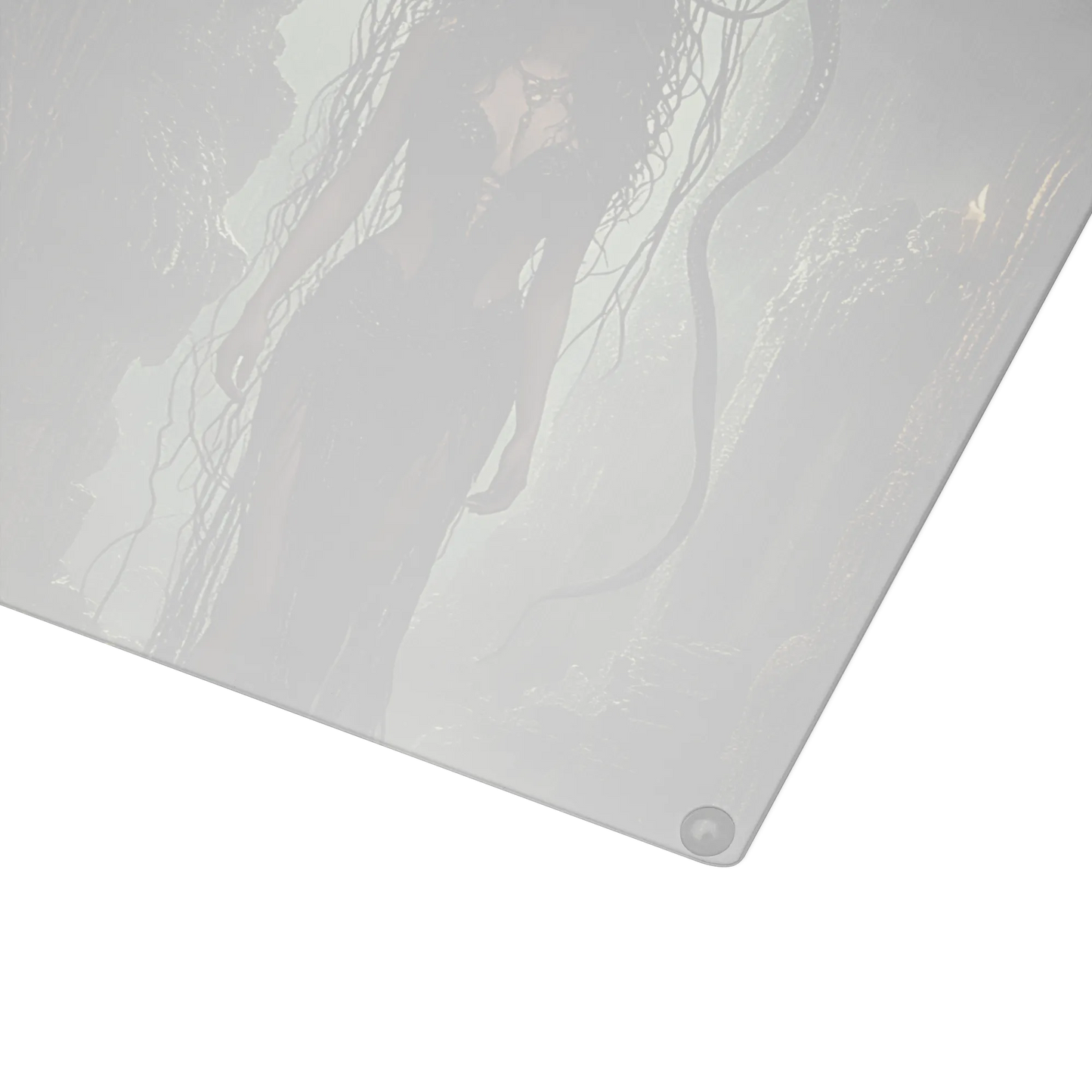 Birth of Medusa glass cutting board