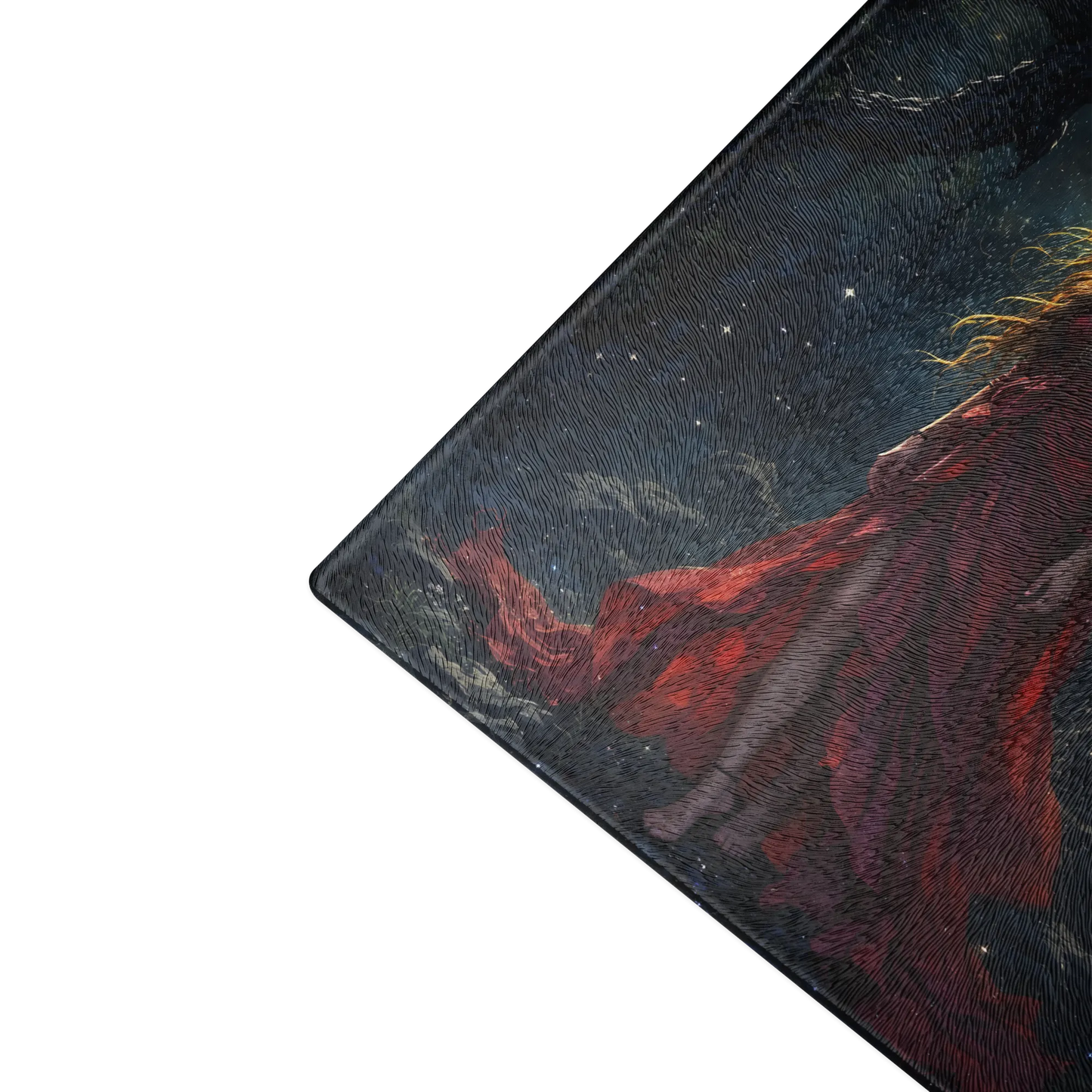 Lady in Red glass cutting board