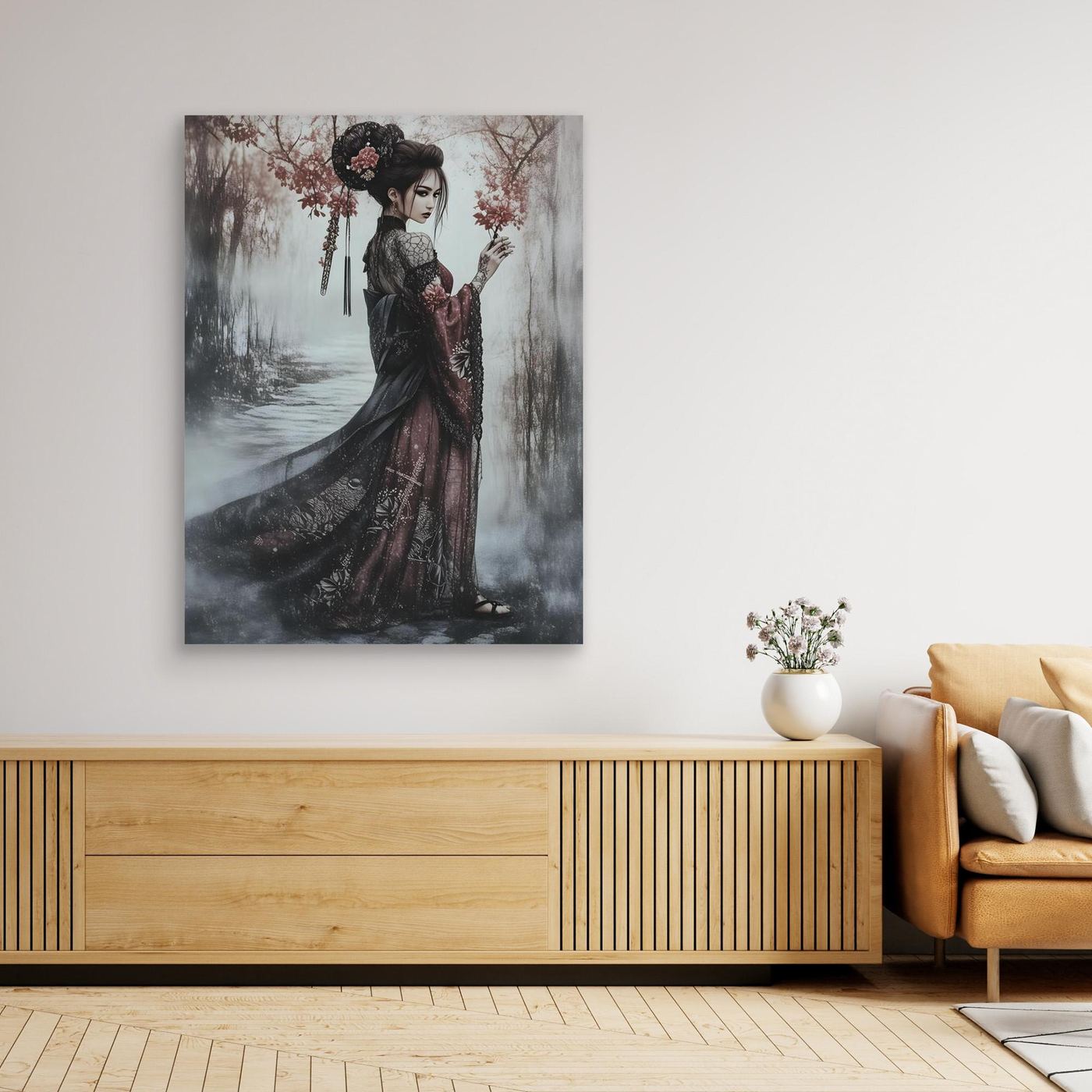 Sakura Promenade canvas wall art (world)