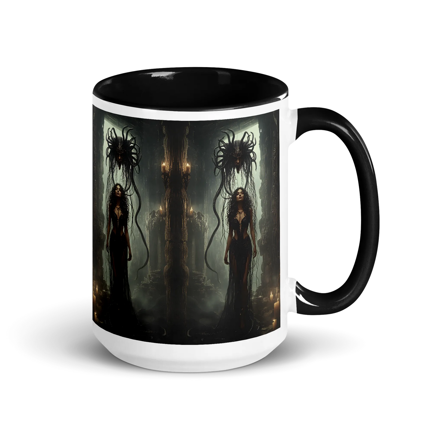 Birth of Medusa coloured mug