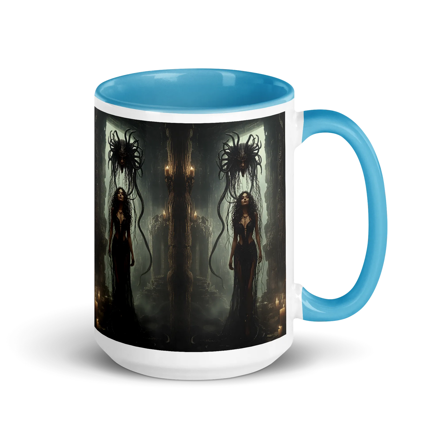Birth of Medusa coloured mug