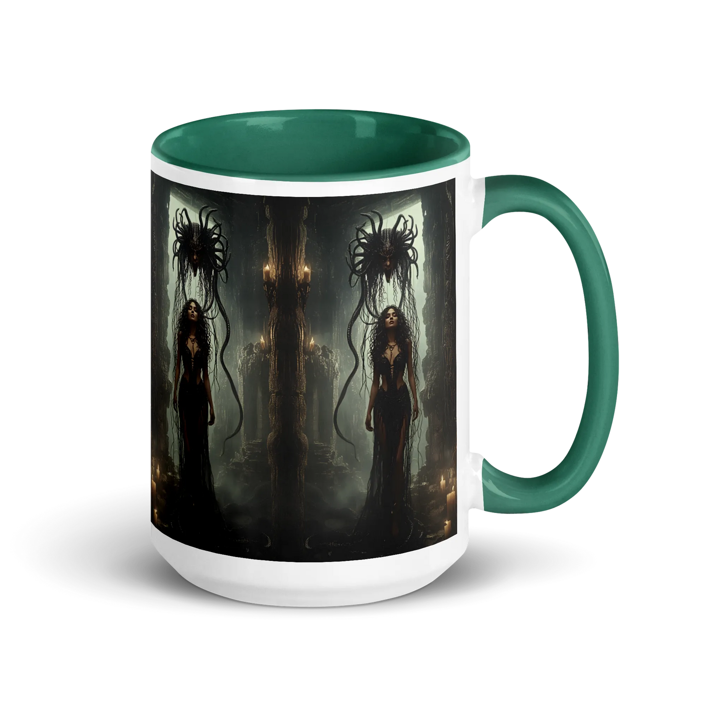 Birth of Medusa coloured mug
