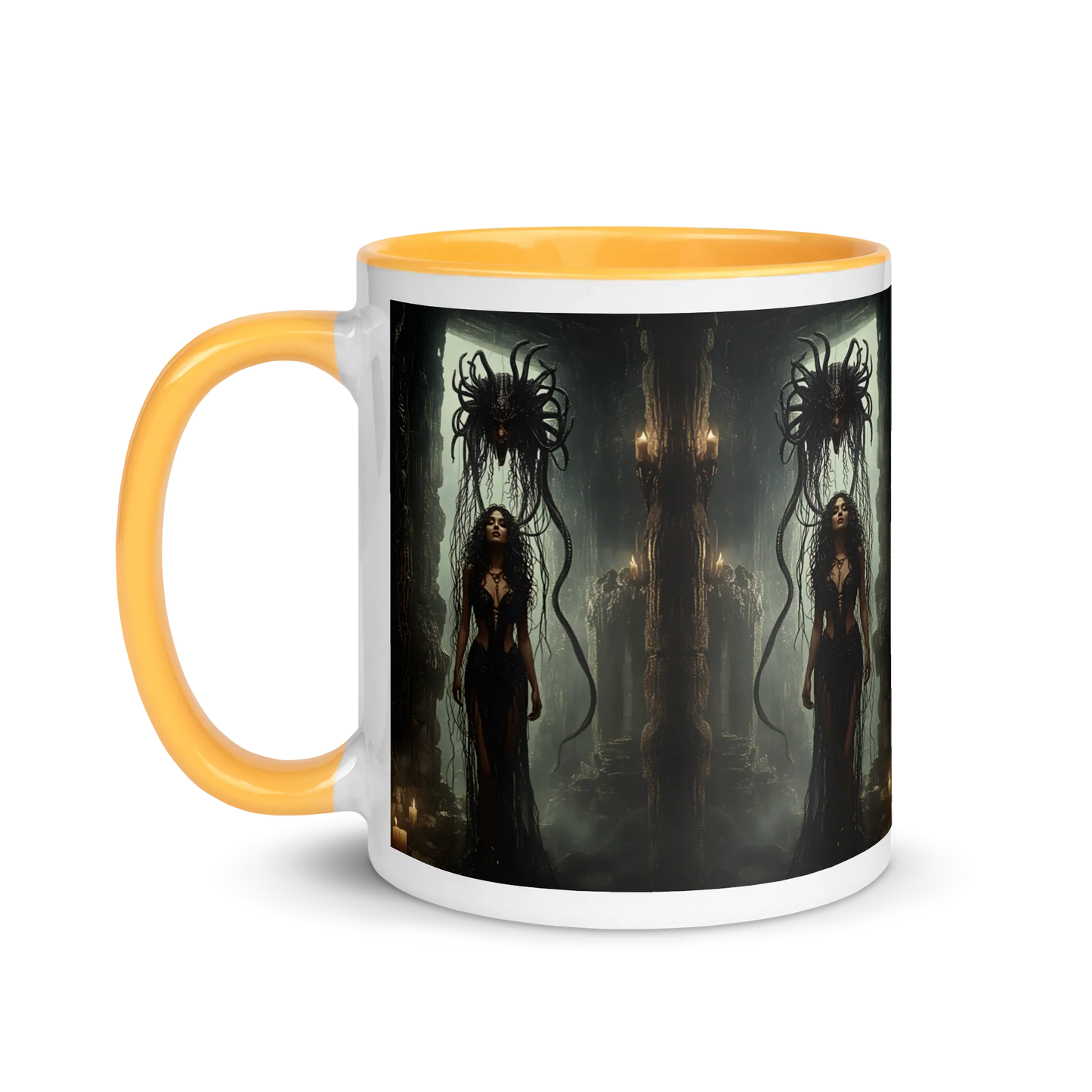 Birth of Medusa coloured mug