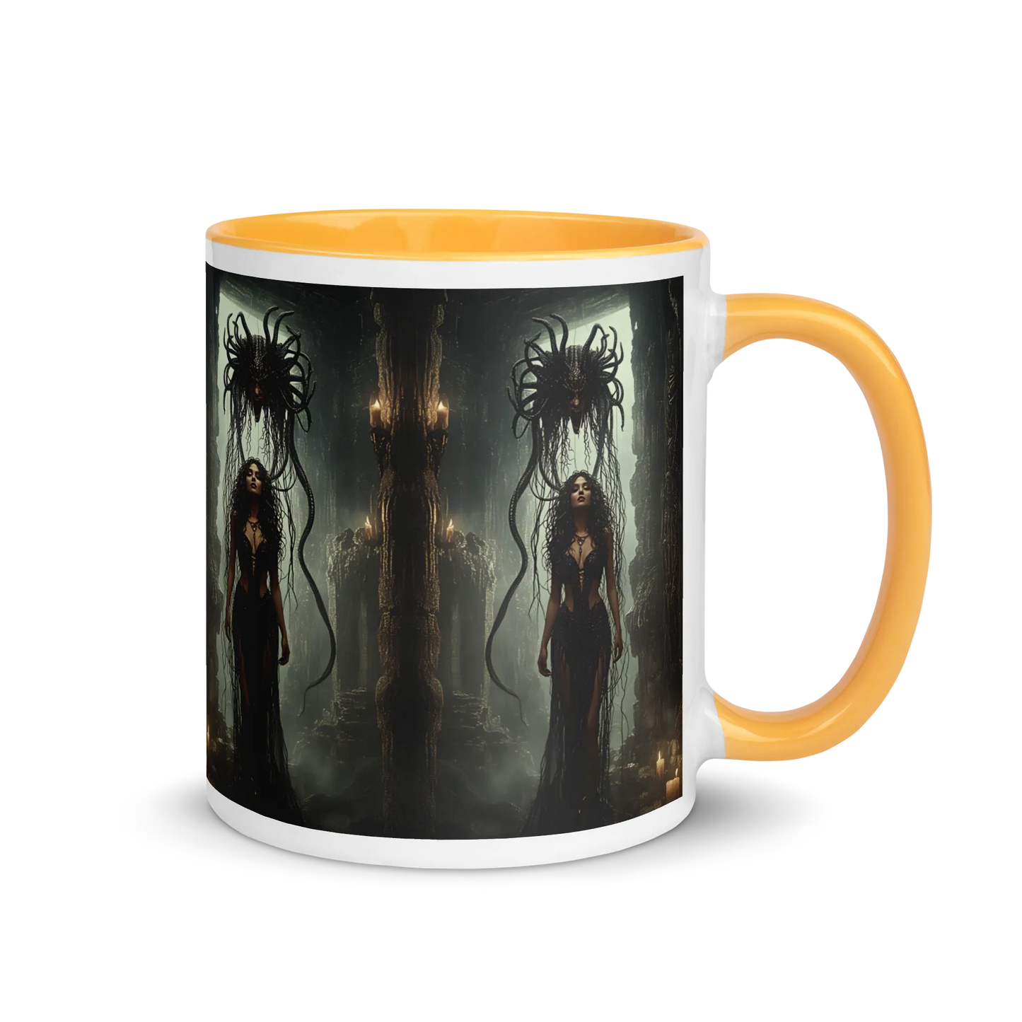 Birth of Medusa coloured mug