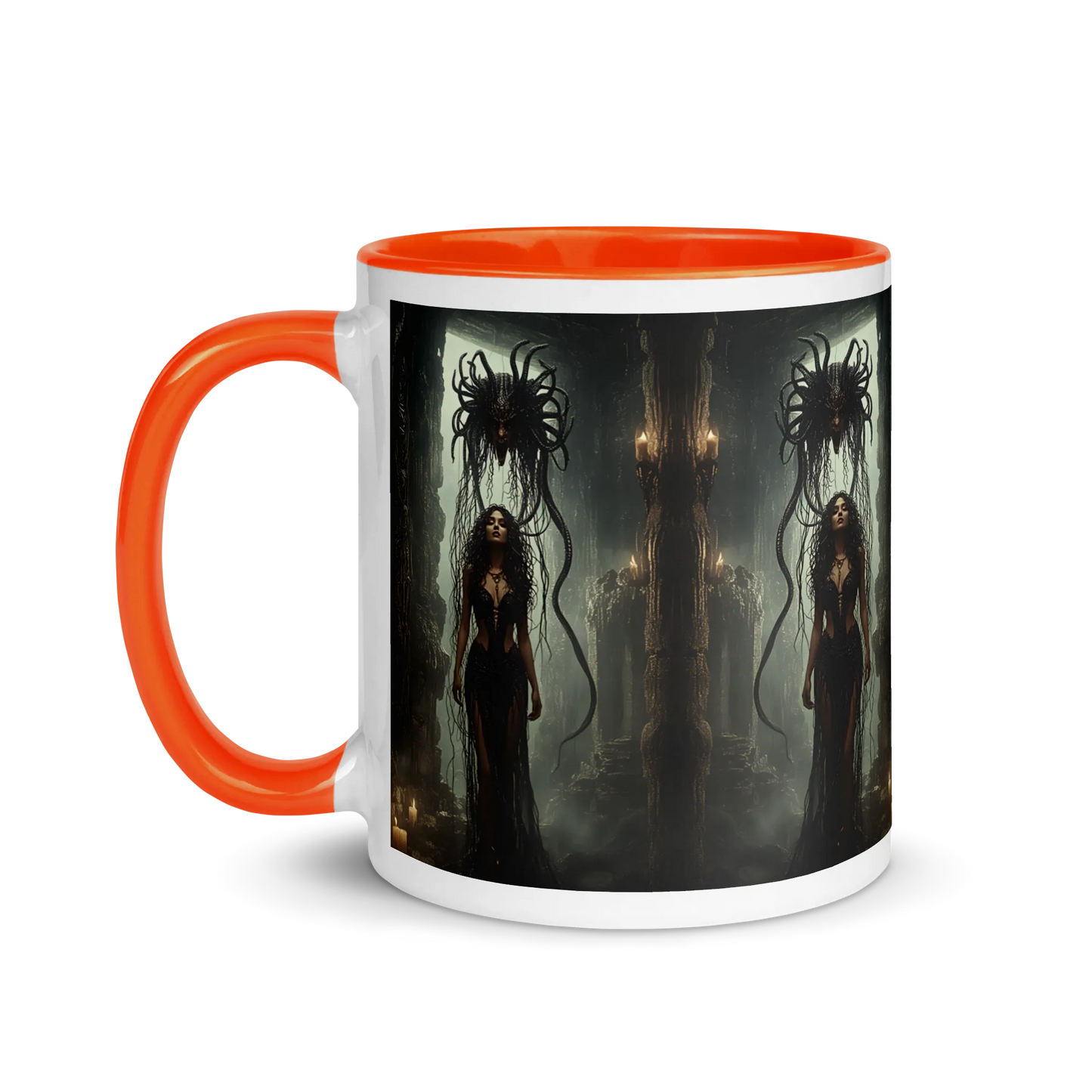 Birth of Medusa coloured mug