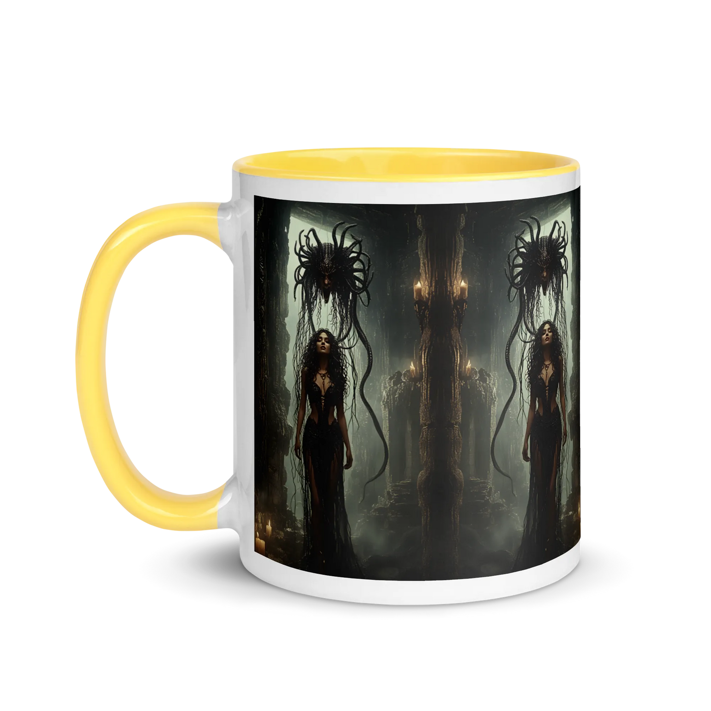 Birth of Medusa coloured mug