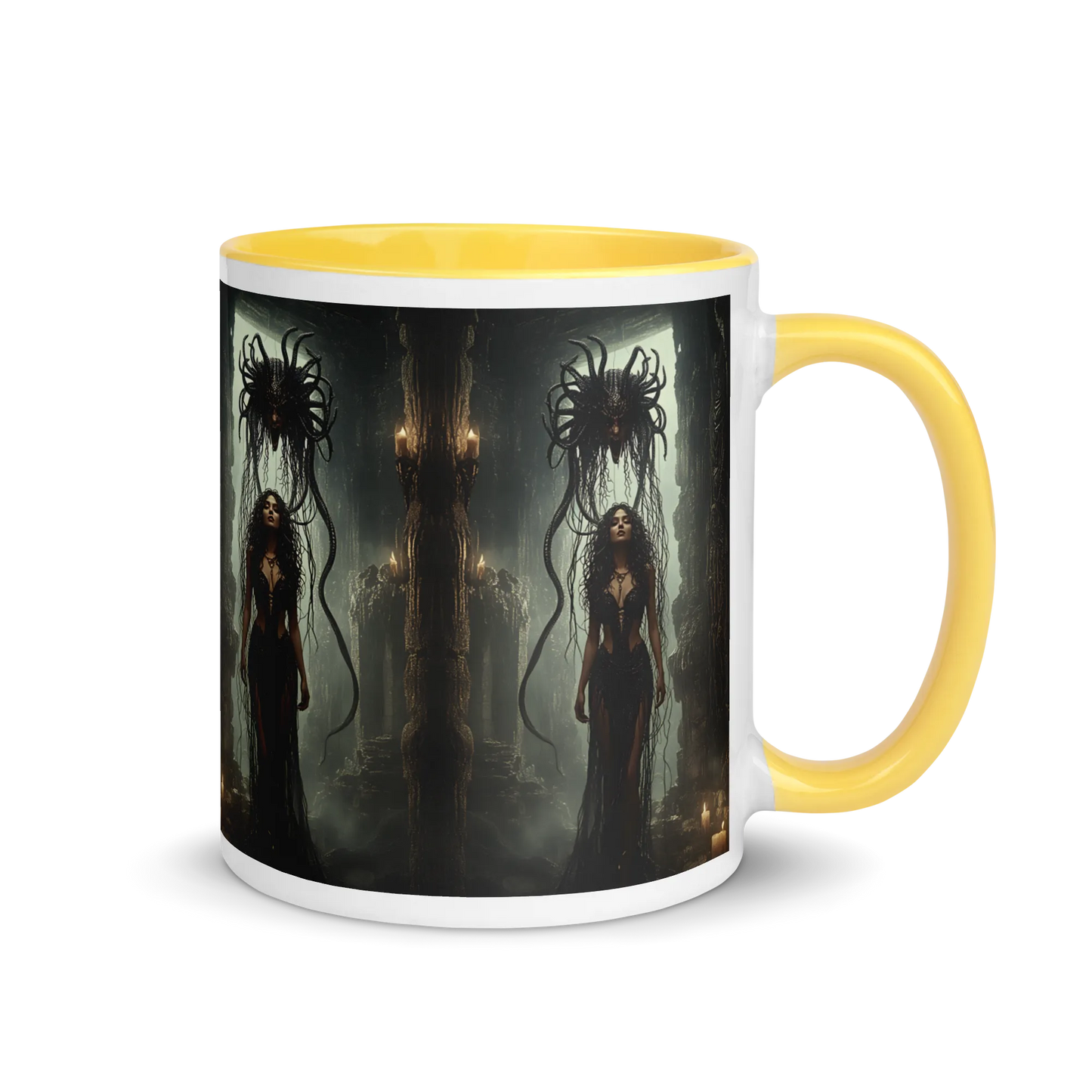 Birth of Medusa coloured mug