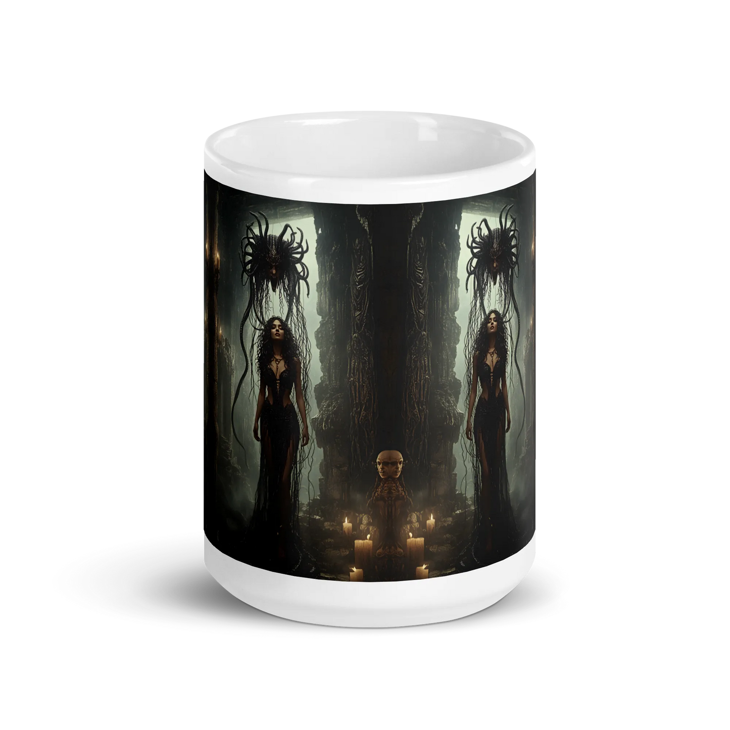 Birth of Medusa white mug