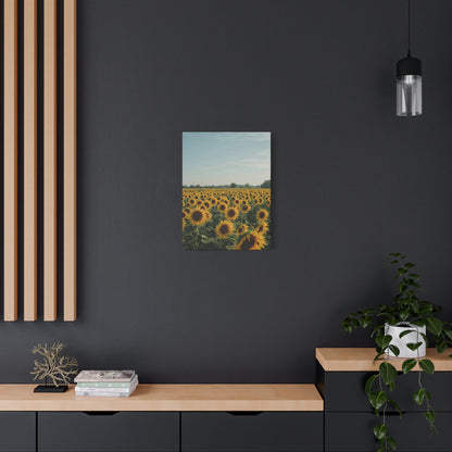 Sunflower View Canvas Wall Art