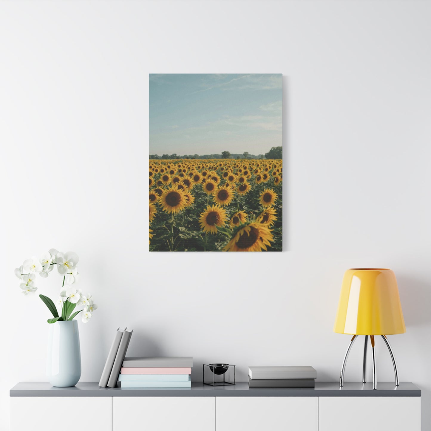 Sunflower View Canvas Wall Art