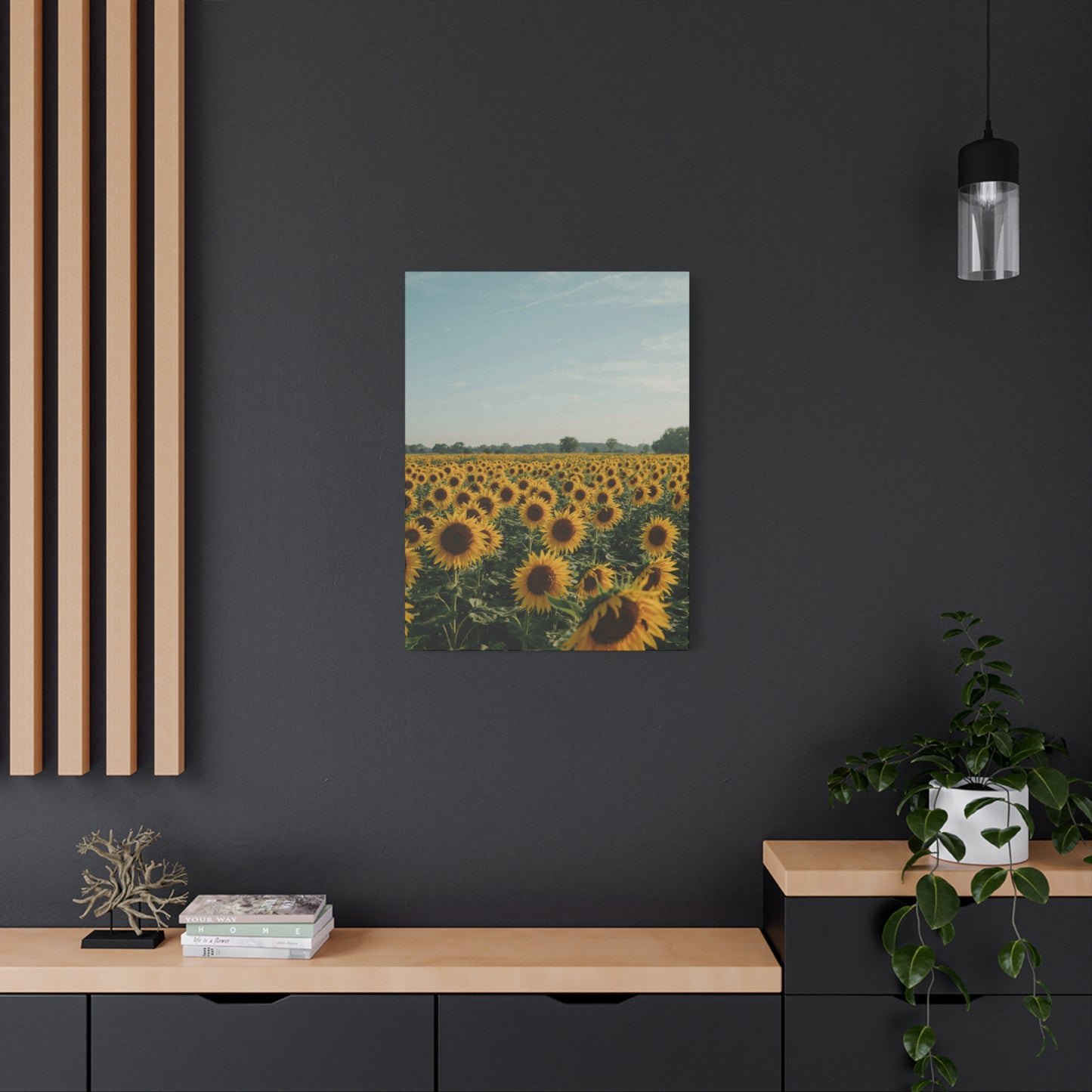 Sunflower View Canvas Wall Art