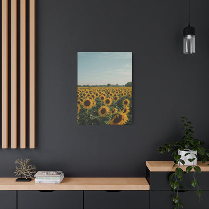 Sunflower View Canvas Wall Art