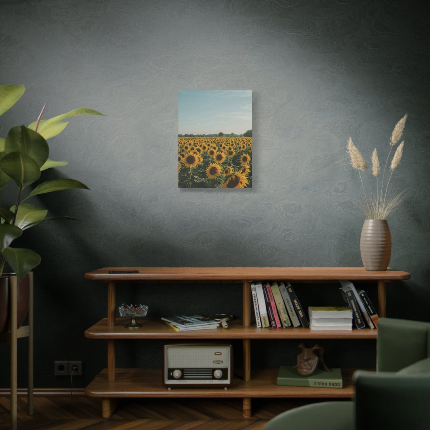 Sunflower View Canvas Wall Art