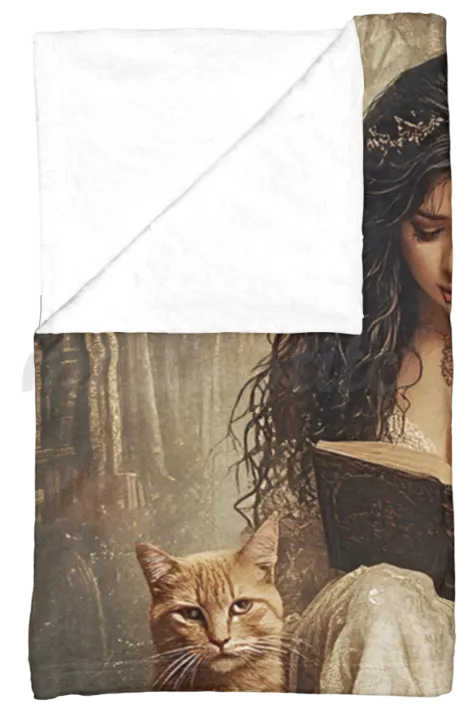 The Librarian flannel blanket