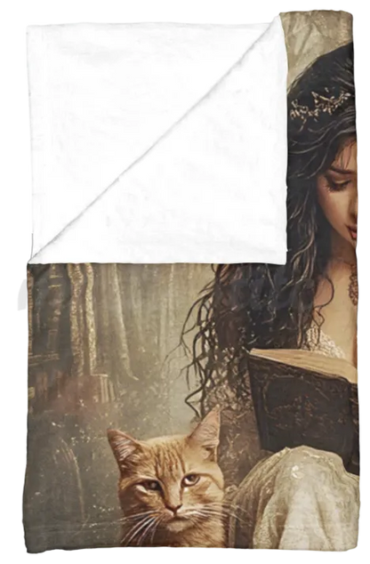 The Librarian flannel blanket