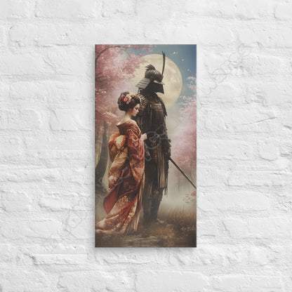 Geisha & Her Samurai 4 canvas wall art