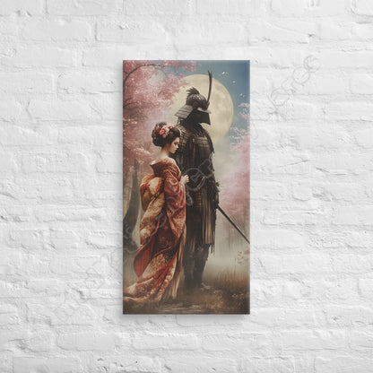 Geisha & Her Samurai 4 canvas wall art