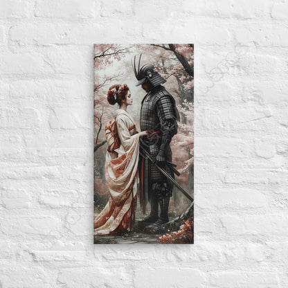 Geisha & Her Samurai 5 canvas wall art