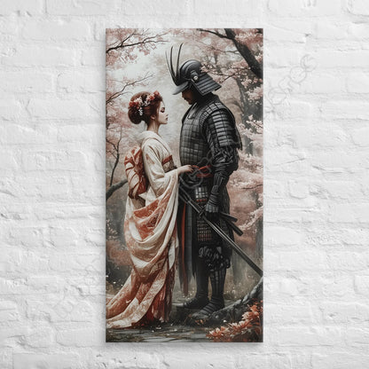 Geisha & Her Samurai 5 canvas wall art