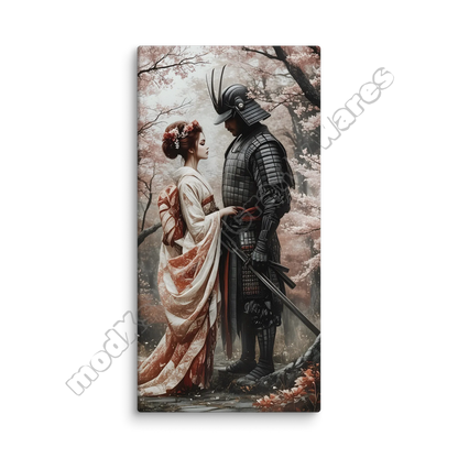 Geisha & Her Samurai 5 canvas wall art
