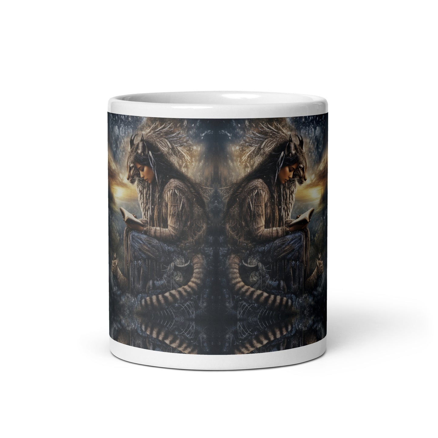 Guiding Spirit white glossy mug