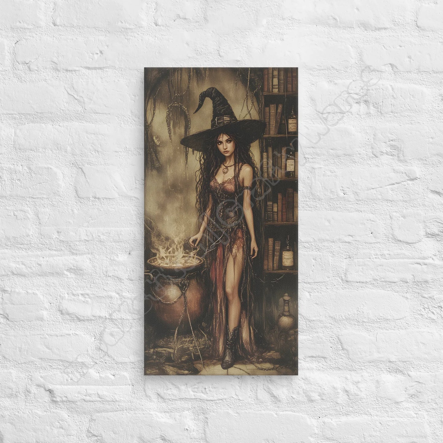 Hexing canvas wall art