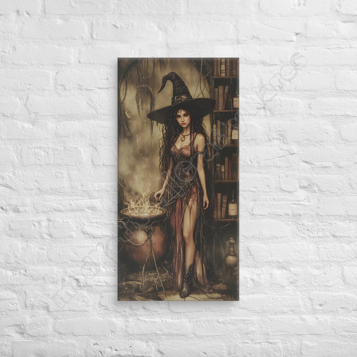 Hexing canvas wall art