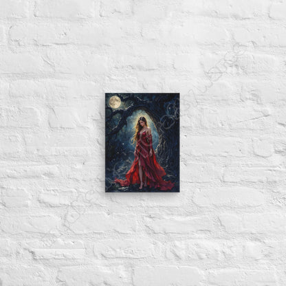 Lady in Red canvas wall art
