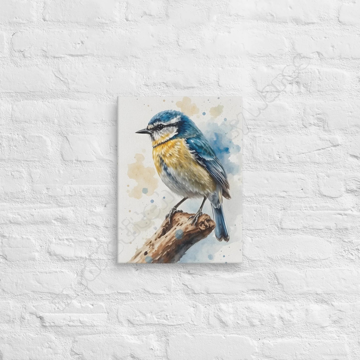 Spirit Of The Blue Tit canvas wall art