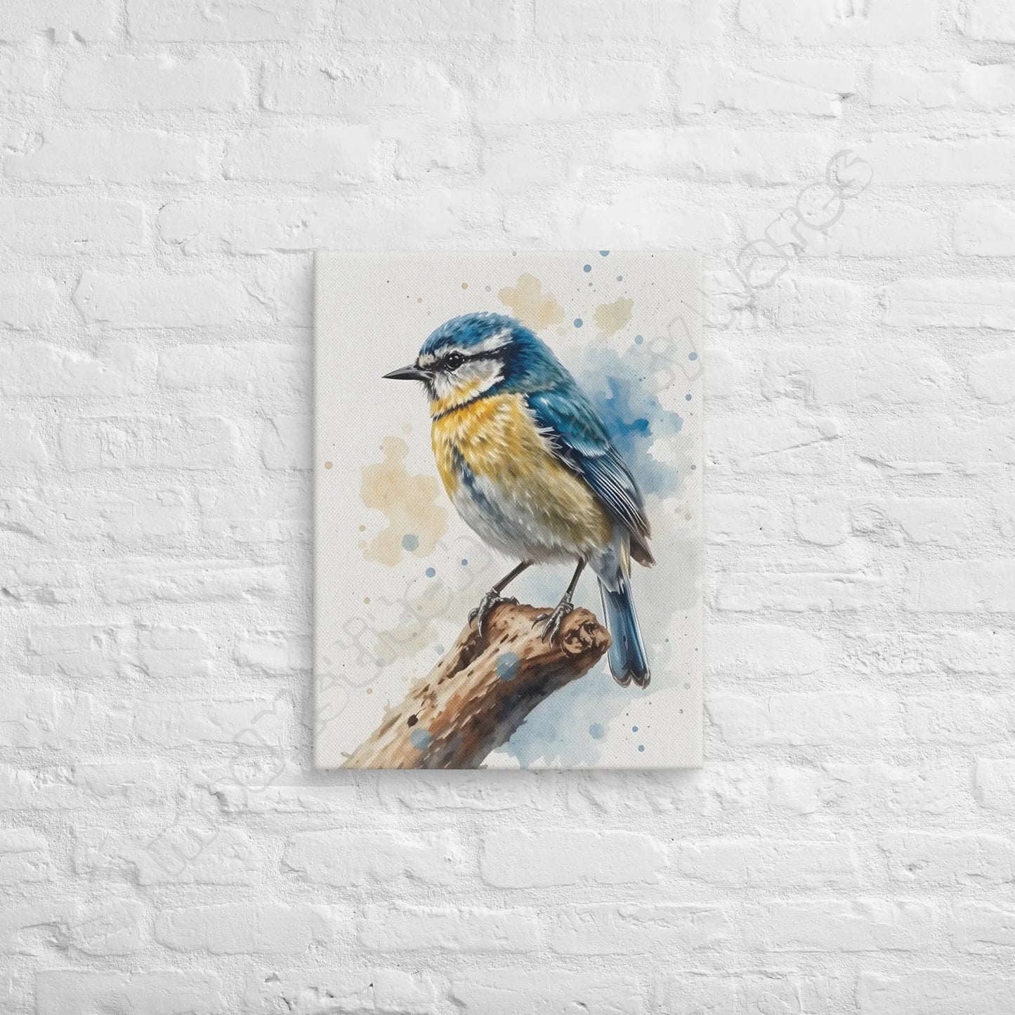 Spirit Of The Blue Tit canvas wall art