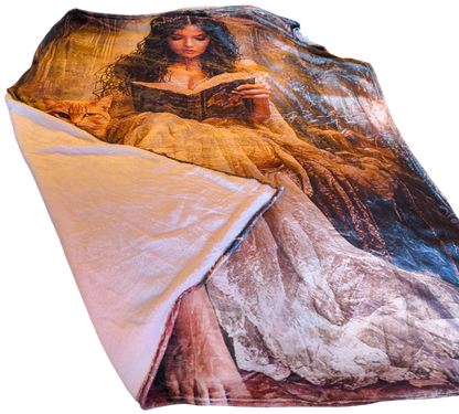 The Librarian super-soft flannel blanket