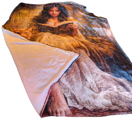The Librarian super-soft flannel blanket