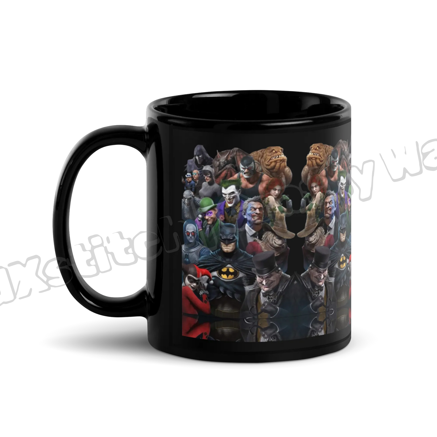 The Gang Black Glossy Mug