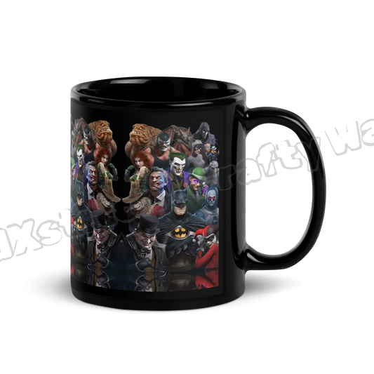The Gang Black Glossy Mug
