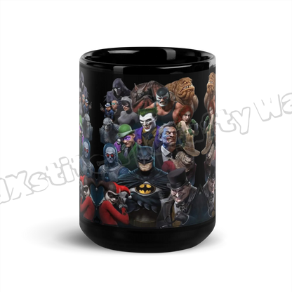 The Gang Black Glossy Mug