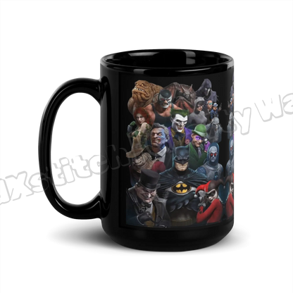 The Gang Black Glossy Mug