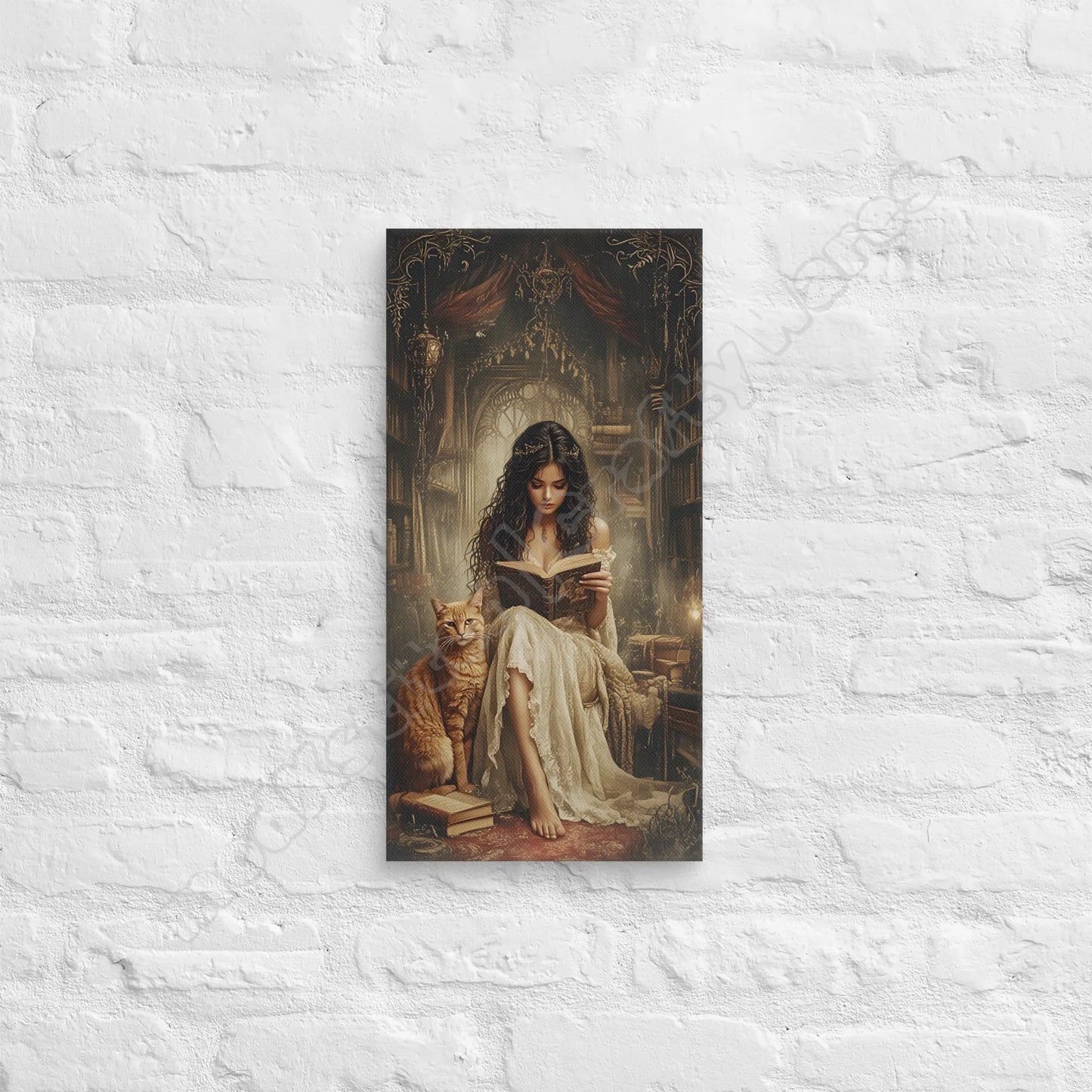The Librarian canvas wall art