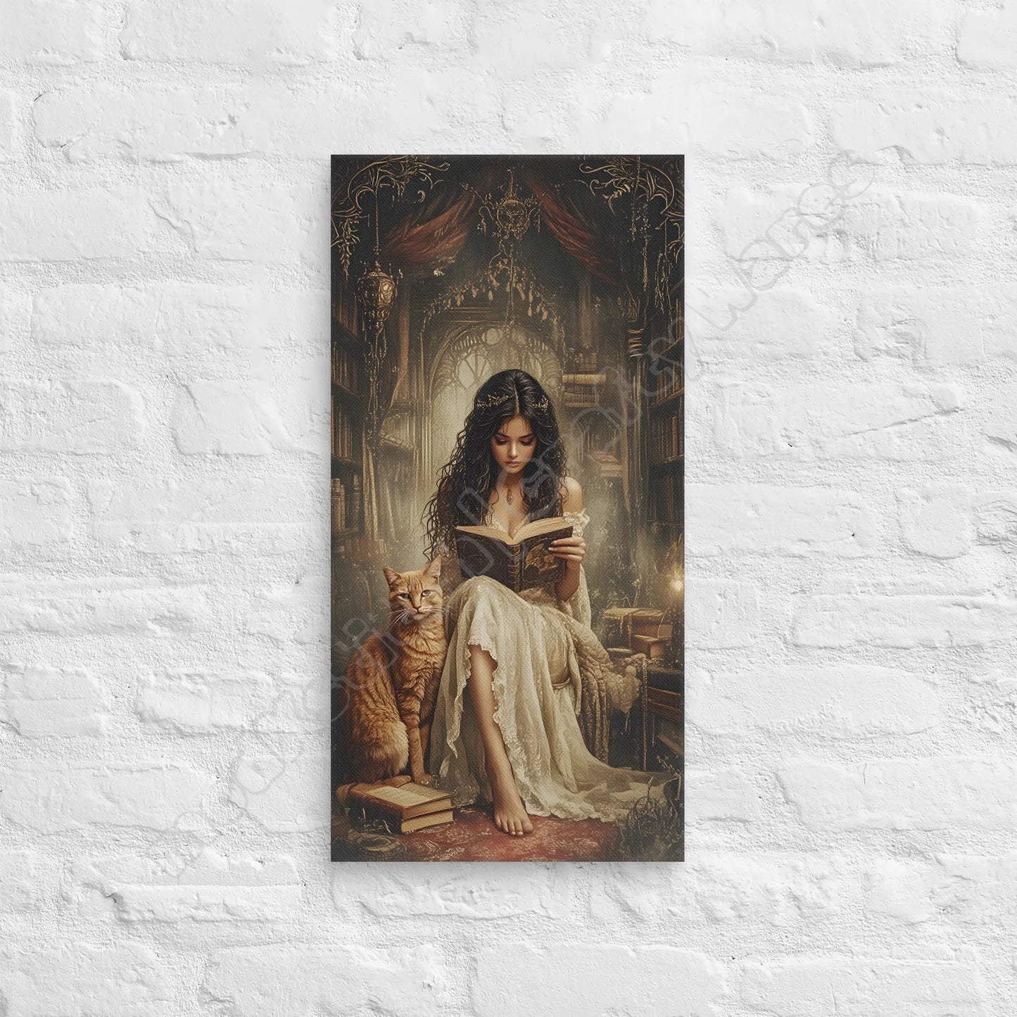 The Librarian canvas wall art