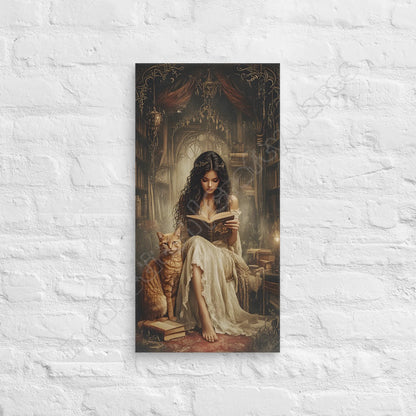 The Librarian canvas wall art
