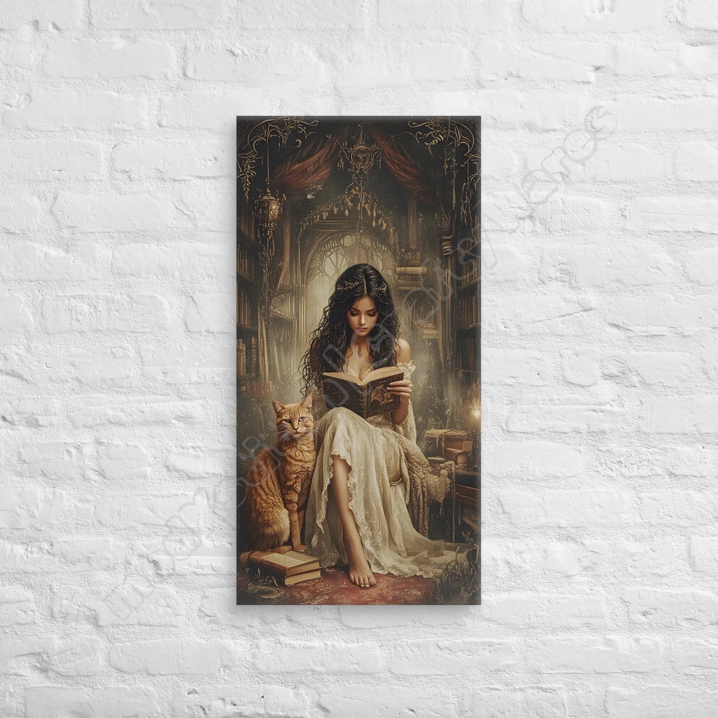 The Librarian canvas wall art