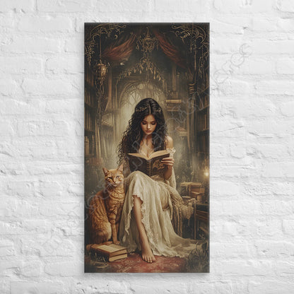 The Librarian canvas wall art