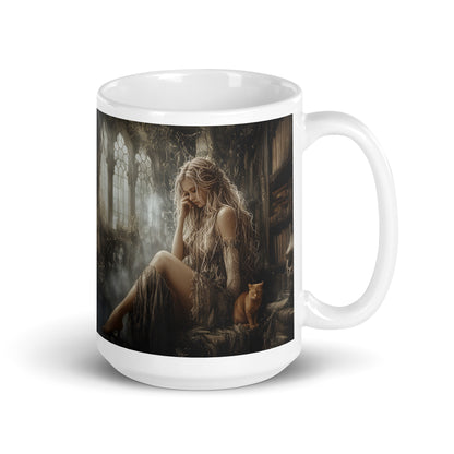The Reading Nook white glossy mug