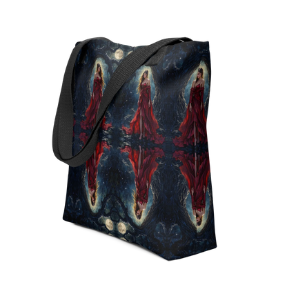 Lady in Red tote bag all over print