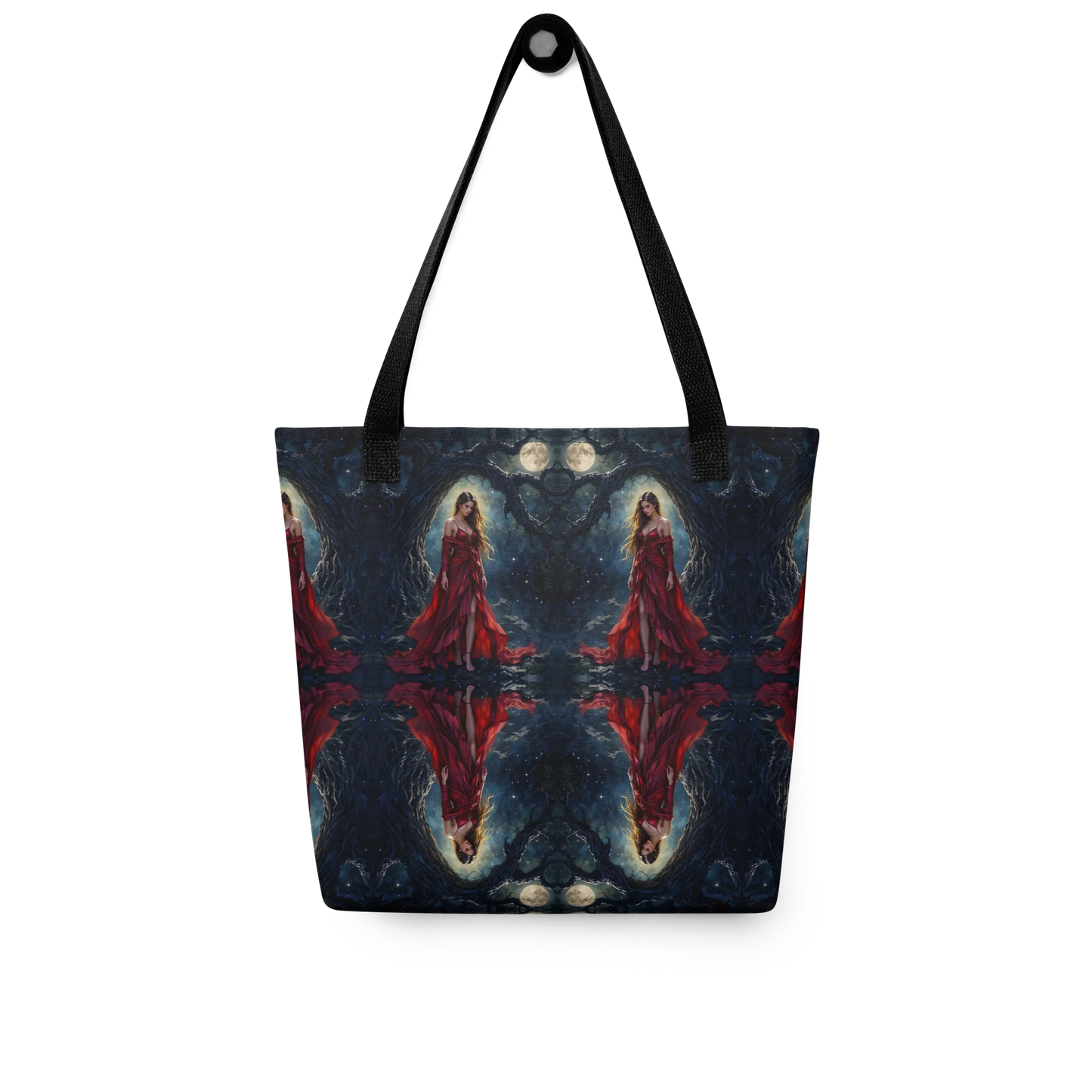 Lady in Red tote bag all over print